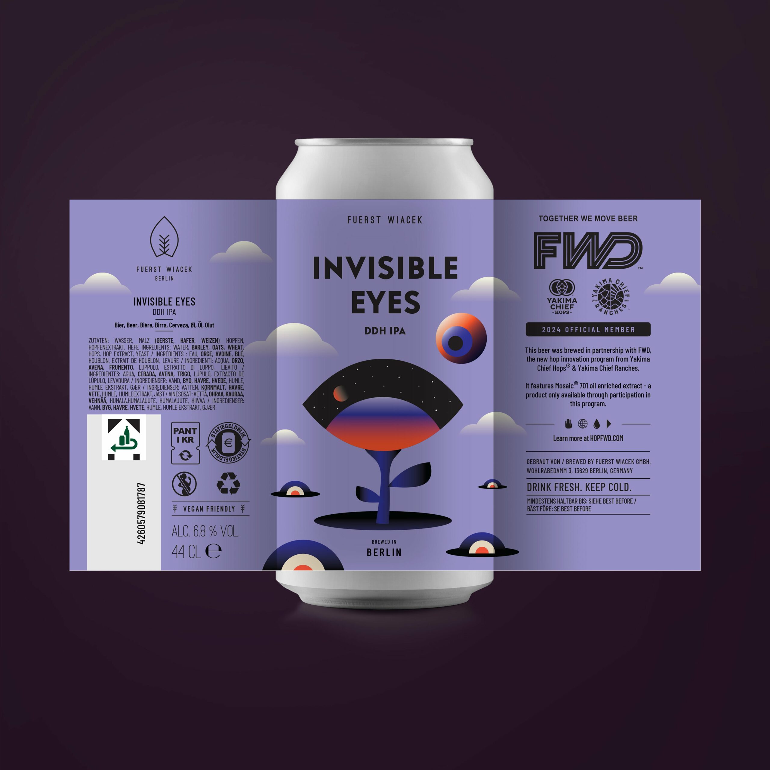 Invisible Eyes w/ YCH – DDH IPA | 24 Pack